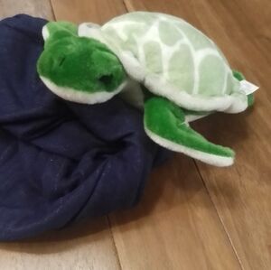 Green Plush Turtle Toy NWOT